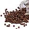 TOHO Round Seed Beads, Japanese Seed Beads, (618) Opaque Frosted Pastel Mudbrick, 11/0, 2.2mm, Hole: 0.8mm, about 1110pcs/10g