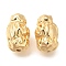 Brass Beads, Cadmium Free & Nickel Free & Lead Free, Nuggets, Real 18K Gold Plated, 10.5x6.5mm, Hole: 1mm