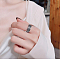 Six-word Motto 925 Sterling Silver Adjustable Finger Rings, Antique Silver, Inner Diameter: Adjustable