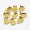201 Stainless Steel Sew on Prong Settings, Claw Settings for Pointed Back Rhinestone, Drop, Golden, Tray: 25x18mm, 24x17x8mm, Hole: 1.5mm