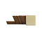 Wooden Cabochons, Square, PapayaWhip, 50x50x2.4~3mm