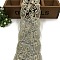 Polyester Embroidery Ribbon, for Crafts Wedding Gift Wrapping, Flower, 3 inch(75mm), 15 yards