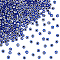 400Pcs Evil Eye Resin Beads, Flat Round, Dark Blue, 7.5~8x5~6mm, Hole: 1.8~2mm
