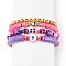 4Pcs 4 Style Acrylic Evil Eye & Plastic Skull & Synthetic Hematite Beaded Stretch Bracelets Set, Polymer Clay Heishi Surfer Preppy Bracelets for Women, Mixed Color, Inner Diameter: 2-1/8 inch(5.4cm)~2-1/4 inch(5.6cm), 1Pc/style
