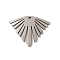 Non-Tarnish Bohemian Style 304 Stainless Steel Pendant, Laser Cut, Light of Sun, Stainless Steel Color, 18.5x24x1mm, Hole: 1.2mm
