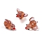 Handmade Lampwork Beads, Duck, Sienna, 16~22x20~22x7~12mm, Hole: 1.2~2mm