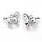 Tibetan Style Alloy Pendants, Cadmium Free & Lead Free, Horse, Antique Silver, 14x19x3mm, Hole: 2mm, about 640pcs/1000g