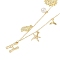 Bohemian Summer Beach Style 18K Gold Plated Shell Shape Initial Pendant Necklaces