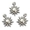 Non-Tarnish 304 Stainless Steel Pendants, Sun, Stainless Steel Color, 13x9x1.5mm, Hole: 0.8mm