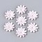 Flower Acrylic Bead Caps, for DIY Jewelry Making, Lavender, 23x23x6mm, Hole: 1.2mm