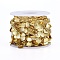 Handmade Brass Bar Link Chains, with Scallop Shell Shape Charm and Spool, Soldered, Long-Lasting Plated, Real 18K Gold Plated, 15x2x1mm, about 32.8 Feet(10m)/roll