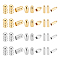 UNICRAFTALE 36Pcs 2 Colors 3 Styles Stainless Steel Cord Ends End Caps Column Cone Leather Cord Ends Jewelry Making Caps Screw End Caps Terminators Cord Finding for Bracelet Necklace Jewelry Making