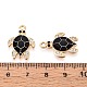 Rhinestone сплава и эмали подвески PALLOY-T092-40G-05-3