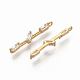 Латунные подвески с фианитами ZIRC-Q021-026G-NF-2