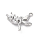 Кулоны со стразами и кристаллами из латуни KK-E793-05P-2