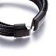 Кожаный шнур многожильных браслеты BJEW-G603-36B-3