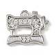 Латунные микропаве прозрачные подвески с фианитом KK-L238-20P-1