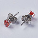 Кубического циркония серьги EJEW-I209-08-4mm-3