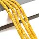 Синтетических нитей бирюзовые бусы TURQ-G108-4x4mm-06-5