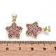 Латунные микро проложить кубического циркония подвески KK-T071-136G-03-3