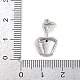 Латунные микро проложить кубического циркония подвески KK-A269-36P-3
