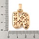 Латунные микропаве прозрачные подвески с фианитом KK-B099-01G-N-3