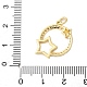 Латунные микро проложить кубического циркония подвески KK-D357-06B-G-3