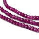 Натуральные рубиновые бисерные пряди X-G-L597-B01-01-3