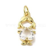 Стеклянные подвески из латуни с покрытием стойки KK-P272-18A-G01