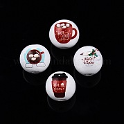 Деревянные бусины с кофейной тематикой WOOD-D006-10