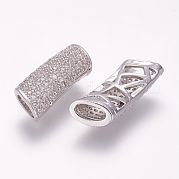 Латунные микро проложить кубического циркония бусы ZIRC-G091-26P