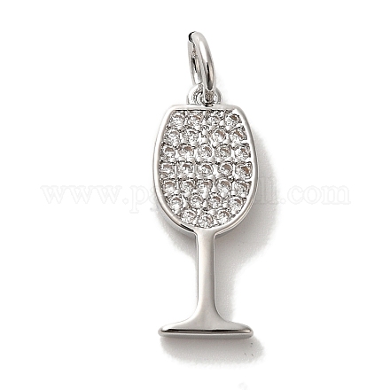 Кубические подвески из латуни с микропаве KK-U027-07P-03-1