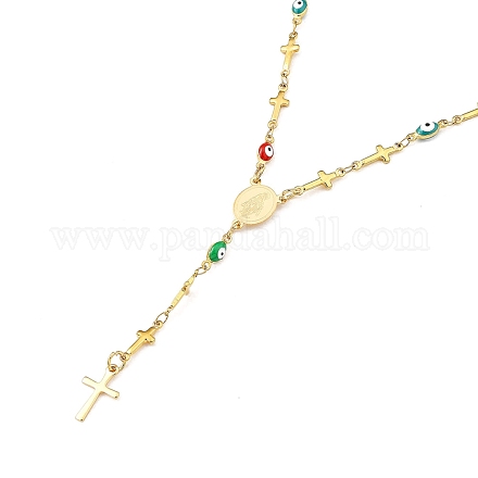 Бусины-четки унисекс из нержавеющей стали 304 NJEW-L457-003G-1
