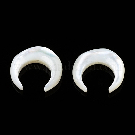 Натуральные белые бусины из ракушек SSHEL-N034-122B-03-1