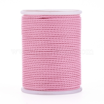 Круглый вощеный полиэфирный шнур YC-G006-01-1.0mm-05-1