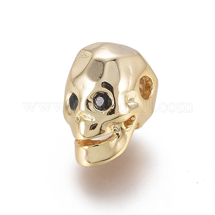 Латунные микро проложить кубического циркония бусы ZIRC-L085-59G-1