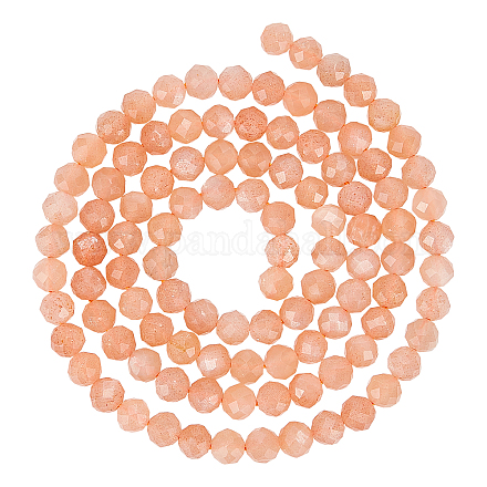 Натуральный Sunstone бисер пряди G-AR0003-55-1