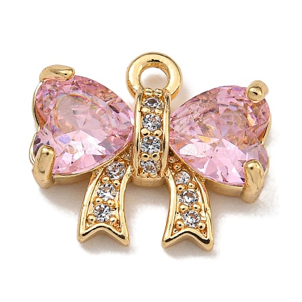 Латунные микро проложить кубического циркония подвески KK-U037-18G-01-1