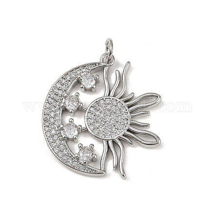 Латунные микро проложить кубического циркония подвески KK-R230-10P-1