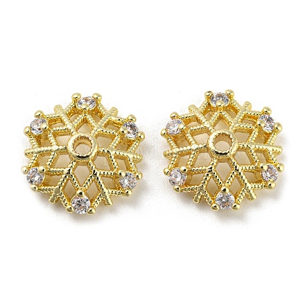 Латунь микро проложить кубический цирконий шарик KK-H452-31G-1