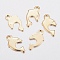 201 Stainless Steel Charms, Dolphin, Golden, 12x7x0.8mm, Hole: 1.2mm