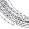BENECREAT 12 Gauge 33 Feet Textured Silver Wire Diamond Cut Aluminum Craft Wire for Ornaments Making and Other Jewelry Craft Work