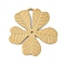 Ion Plating(IP) 304 Stainless Steel Pendants, Flower Charm, Golden, 19x18x0.8mm, Hole: 7.5x1.6mm