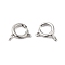 Non-Tarnish 304 Stainless Steel Spring Ring Clasps, Ring, 9x11.5x4mm, Hole: 2.5mm
