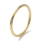 304 Stainless Steel Simple Bangles, Real 14K Gold Plated, Inner Diameter: 2-3/8 inch(6.05cm)