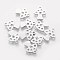 Non-Tarnish 201 Stainless Steel Charms, Mushroom, Stainless Steel Color, 14x12x1.1mm, Hole: 1.5mm