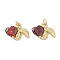 Brass Pave Cubic Zirconia Pendants, Heart Charms, Rack Plating, Long-Lasting Plated, Cadmium Free & Lead Free, with Jump Ring, Real 18K Gold Plated, 12.5x19x4.5mm, Hole: 3.5mm
