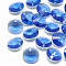K9 Glass Rhinestone Charms, Cone, Sapphire, 10x5mm, Hole: 1mm
