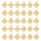 Brass Charms, Stamping Blank Tag, Long-Lasting Plated, Cross, Antique Bronze, 12x10x0.5mm, Hole: 1.2mm, 30pcs/box