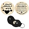 201 Stainless Steel Commemorative Coins, Pocket Hug Coin, Inspirational Quote Coin, Decision Maker, Flat Round, Stainless Steel Color, with PU Leather Guitar Clip, Heart, 30x2mm